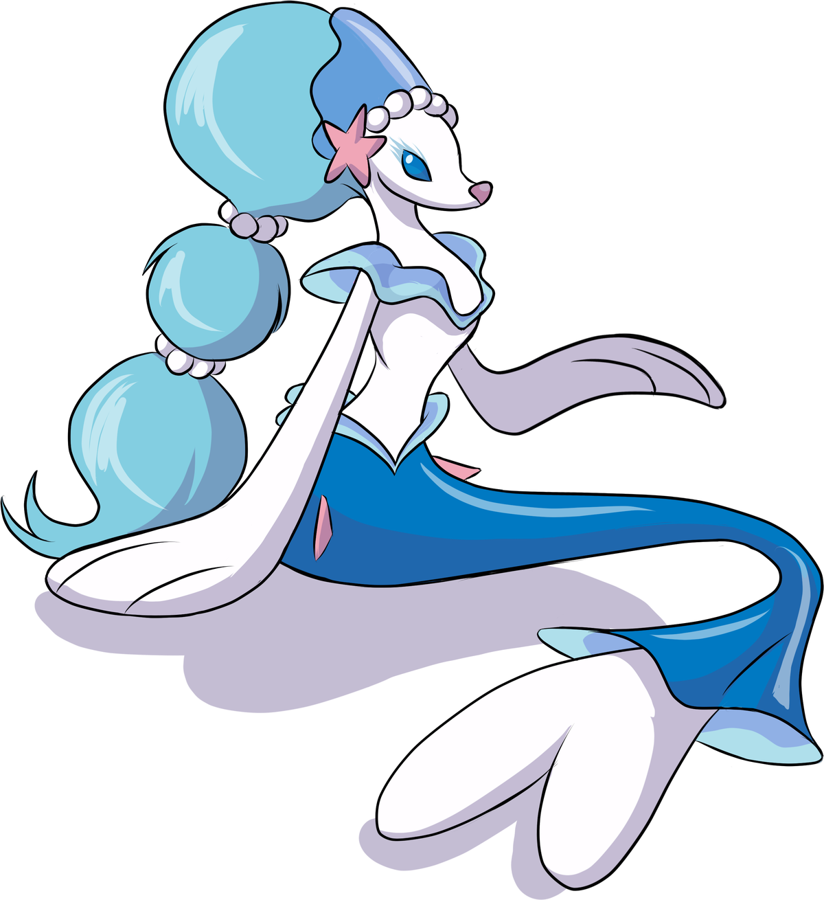 Primarina official artwork - Water/Fairy